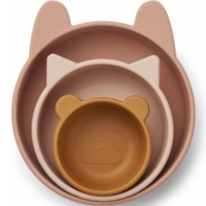 achetez Lot de 3 bols en silicone Eddie Rose multi mix Liewood au meilleur prix en promo