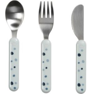 achetez Lot de 3 couverts Dreamy dots bleu Done by Deer au meilleur prix en promo