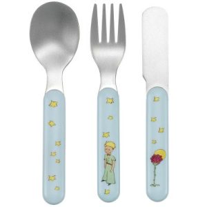 achetez Lot de 3 couverts bleus Le Petit Prince Petit Jour Paris au meilleur prix en promo