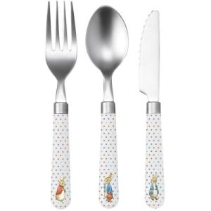 achetez Lot de 3 couverts en inox Pierre Lapin Petit Jour Paris au meilleur prix en promo