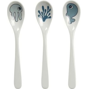 achetez Lot de 3 cuillères Sea Friends bleu Done by Deer au meilleur prix en promo
