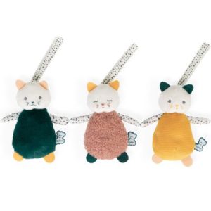 achetez Lot de 3 doudous chats sensoriels Stimuli Kaloo au meilleur prix en promo