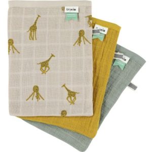 achetez Lot de 3 gants de toilette Groovy girafe Trixie au meilleur prix en promo