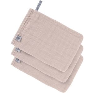 achetez Lot de 3 gants de toilette en mousseline de coton Cozy care Rose poudré Lässig au meilleur prix en promo