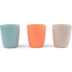 achetez Lot de 3 gobelets en silicone Bleu