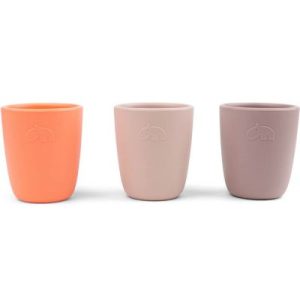 achetez Lot de 3 gobelets en silicone Rose mixte Done by Deer au meilleur prix en promo