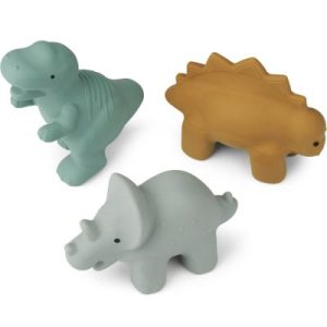 achetez Lot de 3 jouets de bain David Dino blue multi mix Liewood au meilleur prix en promo