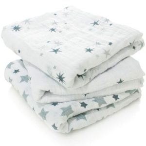 achetez Lot de 3 langes Musy étoile Twinkle (70 x 70 cm) aden + anais au meilleur prix en promo