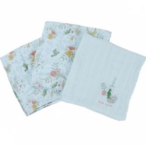 achetez Lot de 3 langes Paradis (60 x 60 cm) Little Crevette au meilleur prix en promo
