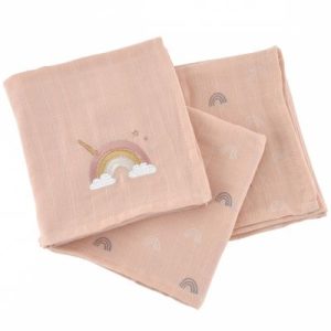 achetez Lot de 3 langes Utopia (60 x 60 cm) Little Crevette au meilleur prix en promo