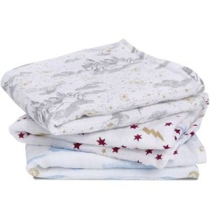 achetez Lot de 3 langes en coton Harry Potter (70 x 70 cm) aden + anais au meilleur prix en promo