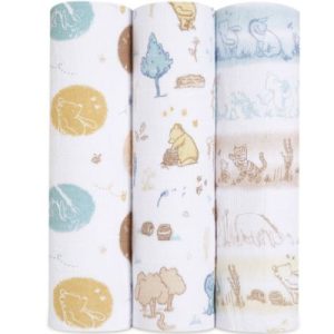 achetez Lot de 3 langes en coton Winnie in the Woods (70 x 70 cm) aden + anais au meilleur prix en promo