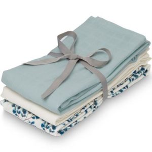 achetez Lot de 3 langes en coton bio Fiori (70 x 70 cm) Cam Cam Copenhagen au meilleur prix en promo