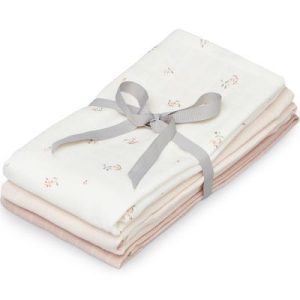 achetez Lot de 3 langes en mousseline Mix Poppies coquelicot