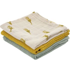 achetez Lot de 3 langes en mousseline de coton Groovy girafe (55 x 55 cm) Trixie au meilleur prix en promo