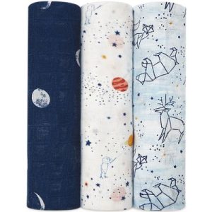 achetez Lot de 3 maxi langes Silky Soft Stargaze (120 x 120 cm) aden + anais au meilleur prix en promo
