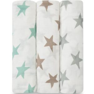 achetez Lot de 3 maxi langes Swaddle bambou Milky way étoiles pastel aden + anais au meilleur prix en promo