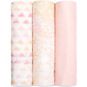 achetez Lot de 3 maxi langes silky soft primrose birch (120 x 120 cm) aden + anais au meilleur prix en promo