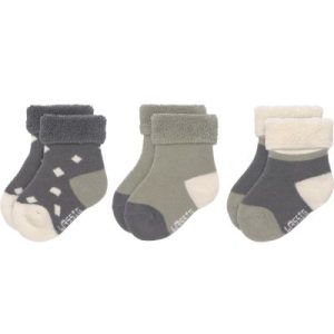 achetez Lot de 3 paires de chaussettes bébé en coton bio Cozy Leg olive (pointure 15-18) Lässig au meilleur prix en promo