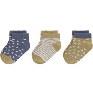 achetez Lot de 3 paires de chaussettes bébé en coton bio bleu et curry (pointure 19-22) Lässig au meilleur prix en promo