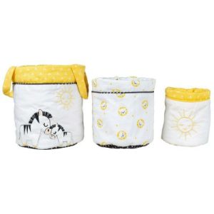 achetez Lot de 3 paniers de toilette Pluche et Pompon Sauthon au meilleur prix en promo