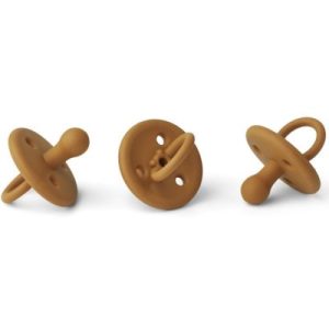 achetez Lot de 3 sucettes en silicone Paula mustard (6-36 mois) Liewood au meilleur prix en promo