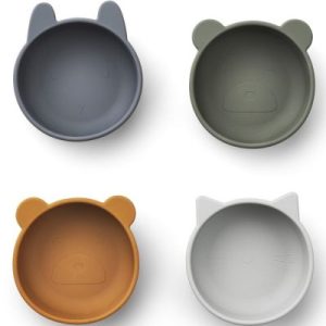 achetez Lot de 4 bols en silicone Iggy Blue mix Liewood au meilleur prix en promo