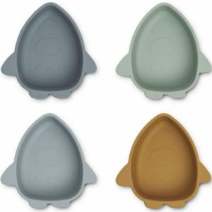 achetez Lot de 4 bols en silicone Iggy Space blue multi mix Liewood au meilleur prix en promo