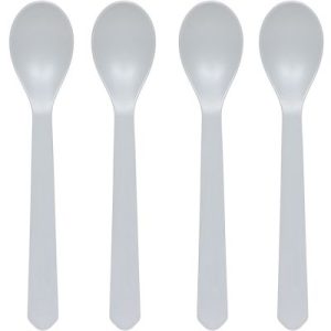 achetez Lot de 4 cuillères Geo Green Label Biocomposite Gris-bleu Lässig au meilleur prix en promo