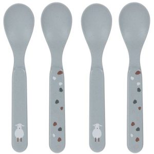 achetez Lot de 4 cuillères Tiny Farmer mouton et oie bleues Lässig au meilleur prix en promo