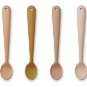 achetez Lot de 4 cuillères en silicone Siv Tuscany rose multi mix Liewood au meilleur prix en promo