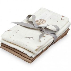 achetez Lot de 4 gants de toilette en coton bio Dreamland/Camel Cam Cam Copenhagen au meilleur prix en promo