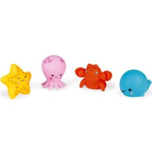 achetez Lot de 4 gicleurs de bain Animaux marins Janod au meilleur prix en promo