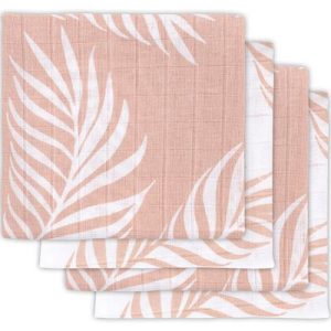 achetez Lot de 4 langes Nature rose pâle (70 x 70 cm) Jollein au meilleur prix en promo