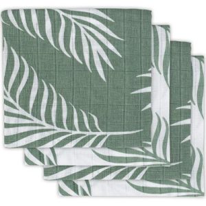 achetez Lot de 4 langes Nature vert cendre (70 x 70 cm) Jollein au meilleur prix en promo