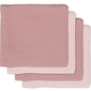 achetez Lot de 4 langes en bambou rose pâle (70 x 70 cm) Jollein au meilleur prix en promo