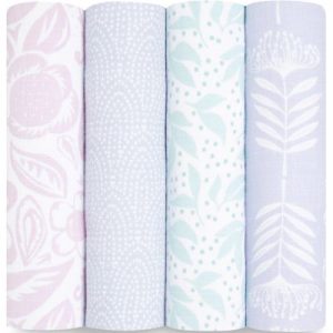 achetez Lot de 4 maxi langes en coton Damsel (112 x 112 cm) aden + anais au meilleur prix en promo