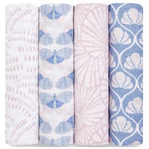 achetez Lot de 4 maxi langes en coton Deco dream (120 x 120 cm) aden + anais au meilleur prix en promo