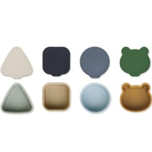 achetez Lot de 4 petites boîtes à goûter Toto Blue multi mix Liewood au meilleur prix en promo
