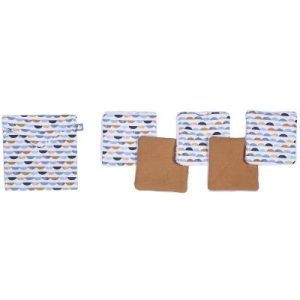 achetez Lot de 5 lingettes lavables Honeymoon (10 x 10 cm) BB & Co au meilleur prix en promo