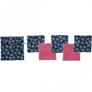 achetez Lot de 5 lingettes lavables en coton Vintage Flowers BB & Co au meilleur prix en promo