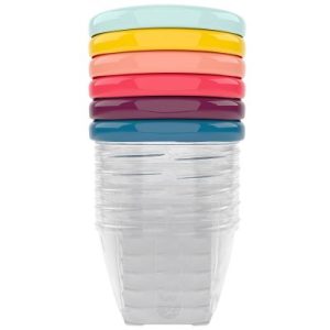 achetez Lot de 6 Babybols avec couvercles de couleurs (180 ml) Babymoov au meilleur prix en promo