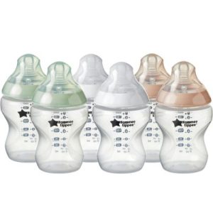 achetez Lot de 6 biberons Closer to Nature pastel (260 ml) Tommee Tippee au meilleur prix en promo