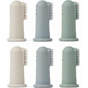 achetez Lot de 6 brosses à dents à doigt Simon Peppermint multi mix Liewood au meilleur prix en promo