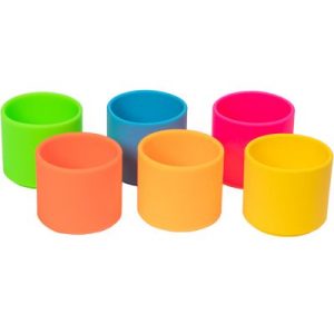 achetez Lot de 6 gobelets à empiler en silicone Néon Dëna au meilleur prix en promo