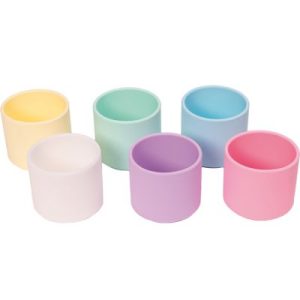 achetez Lot de 6 gobelets à empiler en silicone Pastel Dëna au meilleur prix en promo