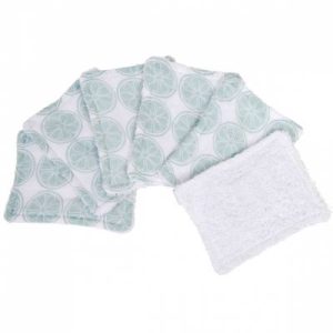 achetez Lot de 6 lingettes lavables Limonade (8 x 11 cm) Little Crevette au meilleur prix en promo