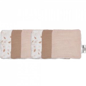 achetez Lot de 6 lingettes lavables Rose et Lili Trois Kilos Sept au meilleur prix en promo