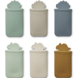 achetez Lot de 6 moules à glace Malik Dino dusty mint multi mix Liewood au meilleur prix en promo