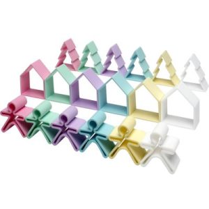 achetez Lot de 6 personnages + 6 maisons + 6 arbres Pastel Dëna au meilleur prix en promo